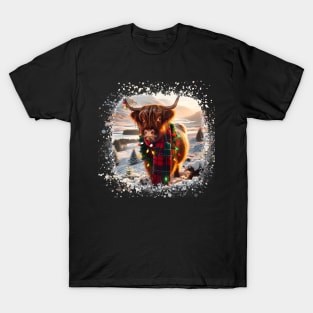 Christmas Highland Cow T-Shirt